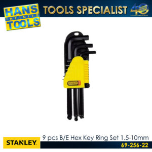 Stanley 69-256-22 9pcs B/E Hex Key Ring Set 1.5-10mm