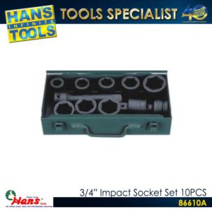 Hans 86610A 3/4" Impact Socket Set 10PCS