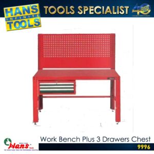 Hans 9996 Work Bench Plus 3 Drawers Chest