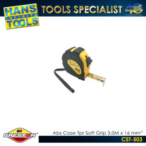 Creston ABS Case With TPR Coating Measuring Tape