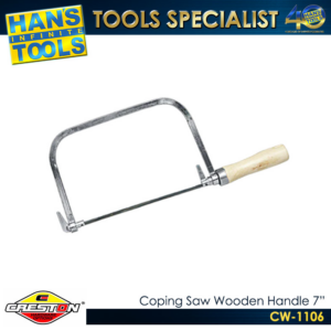 Creston CW-1106 Coping Saw with Wooden Handle 7"