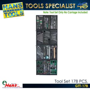 Hans GTT-178 Tool Set 178 PCS.