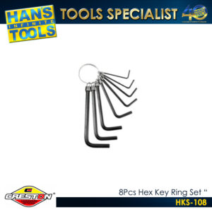 Creston HKS-108 8Pcs Hex Key Ring Set