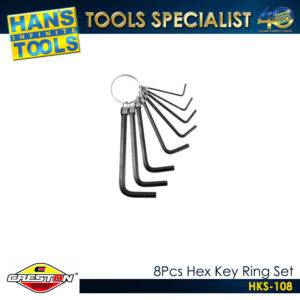Creston HKS-108 8Pcs Hex Key Ring Set