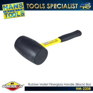 Creston Rubber Mallet Fiberglass Handle ( Black)