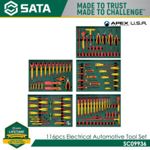 SATA SC09936 116pcs Electrical Automotive Tool Set
