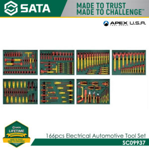 SATA SC09937 166pcs Electrical Automotive Tool Set
