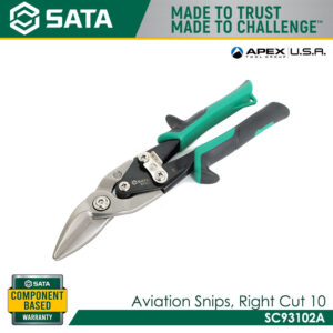SATA SC93102A Aviation Snips, Right Cut 10"