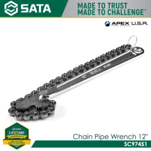 SATA SC97451 Chain Pipe Wrench 12"