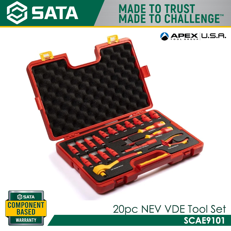 SATA SCAE9101 20pc Nev VDE Tool Set