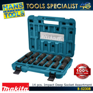Makita B-52308 14pcs. Impact Deep Socket Assortment