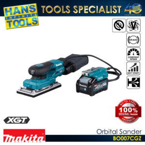 Makita BO007CGZ Battery Powered Variable Speed Random Orbital Sander with Built-InDust Extraction System 40V Max XGT BL AWS 1/3 Sheet