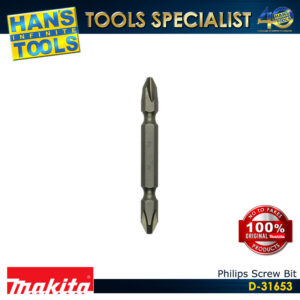 Makita D-31653 Philips Screw Bit (100PCS/1JAR) 2x65mm