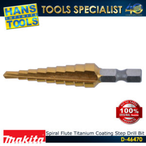 Makita D-46470 Step Drill Bit 1/4x4-12mm