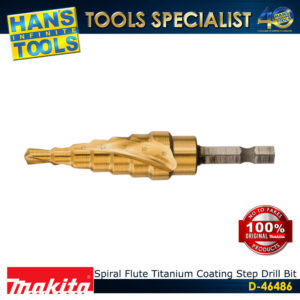 Makita D-46486 Step Drill Bit  1/4x4-20mm