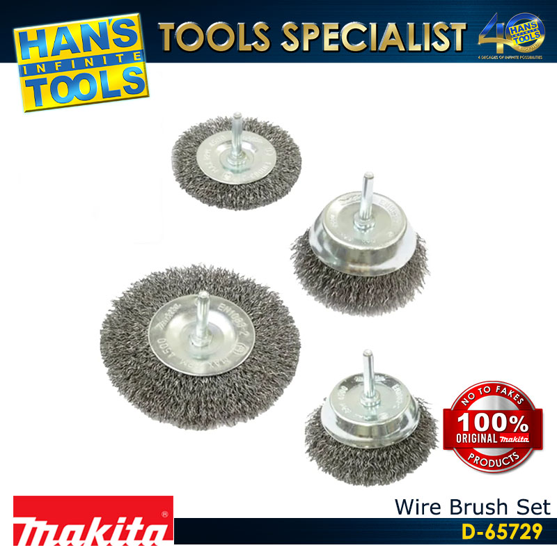 Makita D-65729 Wire Brush Set 4PCS