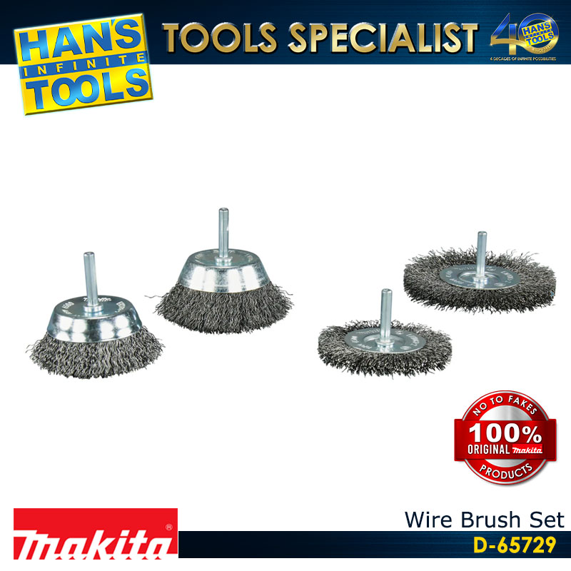 Makita D-65729 Wire Brush Set 4PCS - Image 2