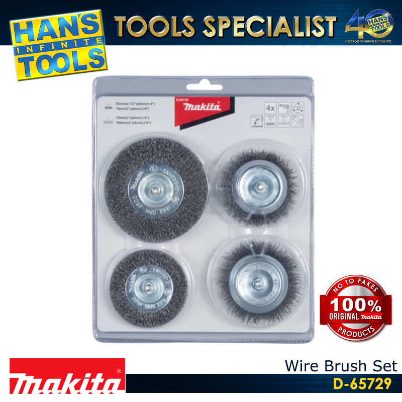 Makita D-65729 Wire Brush Set 4PCS - Image 3