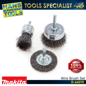 Makita D-66070 Wire Brush Set 3PCS 6mm