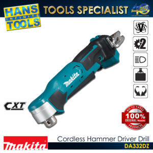 Makita DA332DZ Cordless Angle Drill with Keyed Chuck 12V Max CXT 10 mm (3/8") [Bare Tool Only]