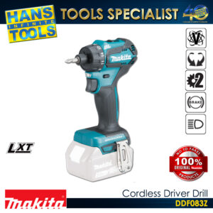 Makita DDF083Z Cordless Hex Driver Drill 18V LXT BL XPT 6.35 mm (1/4") 40 N-m (350 in.lbs) [Bare Tool Only]
