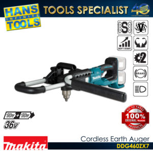Makita DDG460ZX7 Cordless Earth Auger 18V X2 (36V) LXT BL ADT XPT [KIT SET]
