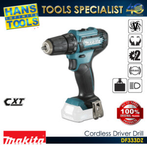 Makita DF333DZ Cordless Driver Drill 12V Max Li-ion CXT 10 mm (3/8″), 28 N-m [Bare Tool Only]