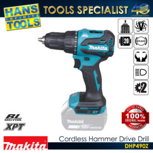Makita DHP490Z Brushless Cordless Hammer Driver Drill 18V LXT 13mm (1/2") 65N-m (580 in.lbs.) [ Battery and Charger are Sold Separately]