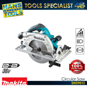 Makita DHS901Z Cordless Magnesium Circular Saw 18V X2 (36V) LXT BL XPT AWS ADT 235 mm (9-/14")