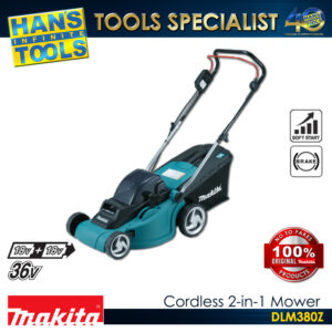 Makita DLM380Z Cordless 2-in-1Mower 18V X2 LXT XPT 38 mm (15")