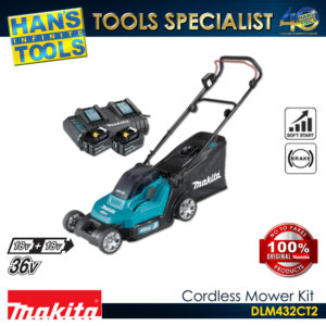 Makita DLM432CT2 Cordless Mower 18V X2 (36V) LXT XPT 430 mm (17")