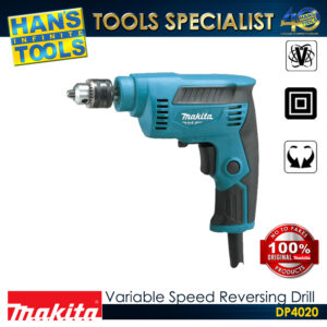 Makita DP4020 Variable Speed Reversing Drill with Keyed Chuck 13 mm (1/2") 630 W