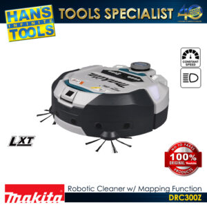 Makita DRC300Z Burshless Robotic Cleaner with Mapping Function 18V LXT Brushless [Bare Tool Only]