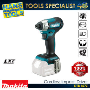 Makita DTD157Z Cordless SUB-COMPACT A-mode Impact Driver 18V LXT BL XPT 140 Nm[ Bare Tool Only]