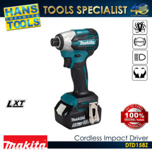 Makita DTD158Z Cordless Impact Driver 18V LXT BL XPT 170 N-m (1,500 in.lbs.) [Bare Tool Only]