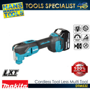 Makita DTM53Z Cordless Tool Less Multi Tool 18V LXT BL XPT [Battery and Charger are Sold Separately]