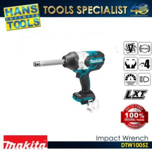 Makita DTW1005Z  Cordless 3/4" (19mm) 1,360 N-m (1,000 ft.lbs) Impact Wrench 18V LXT BL XPT [Bare Tool Only] [Battery and Charger are Sold Seperately]