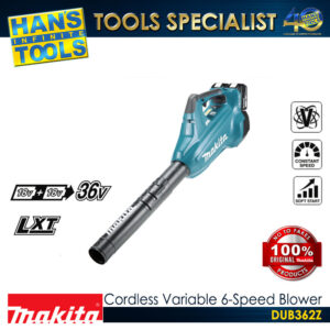 Makita DUB362Z Cordless Variable 6 Speed Blower 18V X2 (36V) LXT BL XPT [Battery and Charger are Sold Separately]