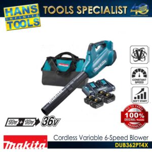 Makita DUB362PT4X Cordless Variable 6-Speed Blower 18V X2 (36V) LXT BL XPT [KIT SET]