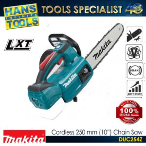 Makita DUC254Z Cordless 250 mm (10") Chain Saw 18V LXT BL XPT [Bare Tool Only]