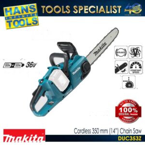 Makita DUC353Z Cordless 350 mm (14") Chain Saw 18V X2 (36V) LXT BL XPT [Bare Tool Only]