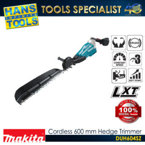 Makita DUH604SZ Cordless 600 mm (23-5/8") Hedge Trimmer 18V LXT BL XPT [Battery and Charger are Sold Separately]