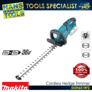 Makita DUH651RF2 Cordless 600mm Hedge Trimmer 18V X2 (36V) LXT XPT KIT SET