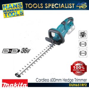 Makita DUH651RF2 Cordless 600mm Hedge Trimmer 18V X2 (36V) LXT XPT KIT SET