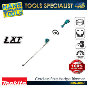 Makita DUN600LZ Pole Hedge Trimmer 18V LXT BL XPT Cordless 600mm [Battery and Charger are Sold Separately]