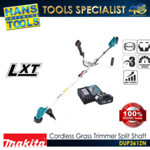 Makita DUR191URT3 SET Cordless 3-Speed Grass Trimmer Split Shaft Bike Handle 18V LXT BL ADT XPT