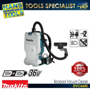 Makita DVC660Z Cordless HEPA Backpack Vacuum Cleaner 18V X2 (36V) LXT BL