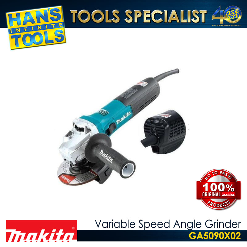 Makita GA5090X02 Variable Speed Angle Grinder Anti Restart Function Soft Start Slide Switchb125mm (5") 1,900 W SJS II AFT - Image 2