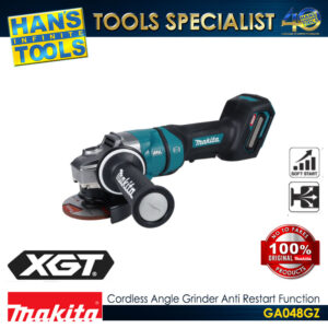 Makita GA048GZ Cordless 100mm (4") Angle Grinder Anti Restart Function Electric Brake Paddle Switch 40Vmax XGT BL AFT XPT [ Battery and Charger are Sold Separately]