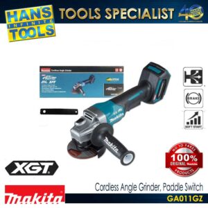 Makita GA011GZ Cordless 100 mm (4") Angle Grinder Anti Restart Function Paddle Switch 40Vmax XGT BL AFT XPT [Bare Tool Only]